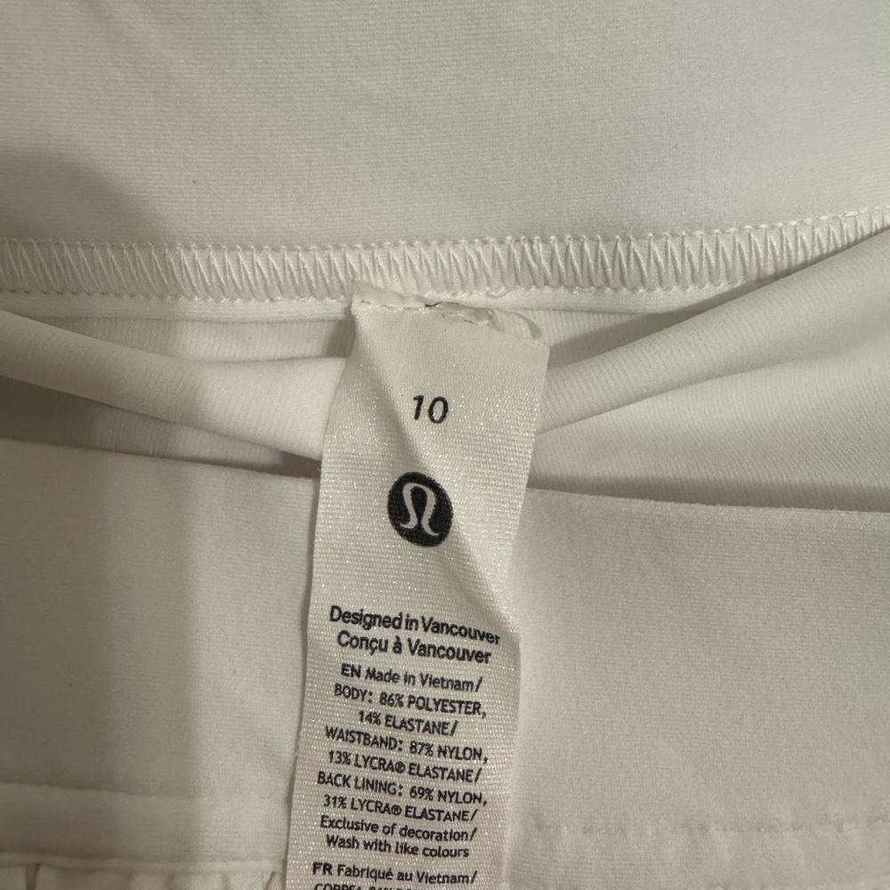 Lululemon white pleated tennis skirt - Picture 4 of 4